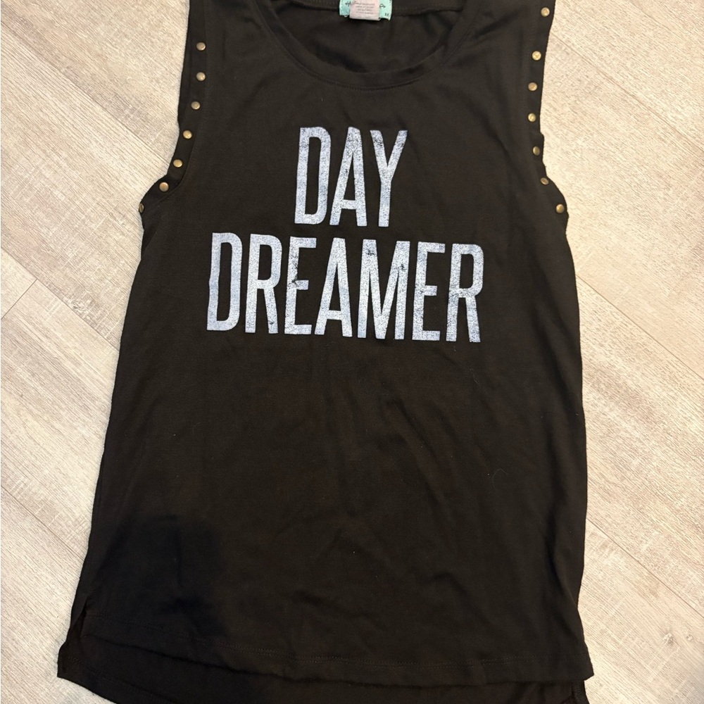 Black Sleeveless 'Day Dreamer' Top
